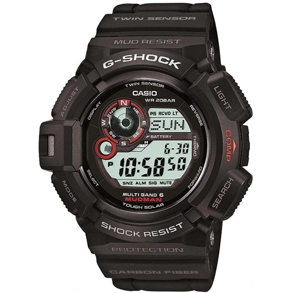 (Japan Set) Casio G-SHOCK Mudman Tough Solar Carbon Fibre GW-9300-1JF GW-9300-1 GW-9300-1DR Men Watch (JDM)