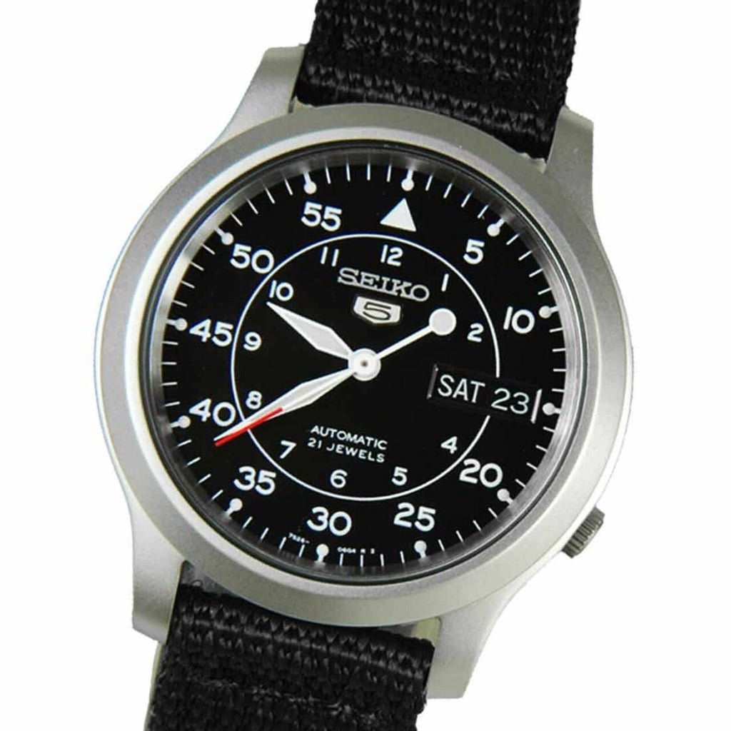 SEIKO 5 MILITARY AUTOMATIC WATCH WITH CANVAS STRAP SNK805K2 / SNK803K2 / SNK807K2 /SNK809K2