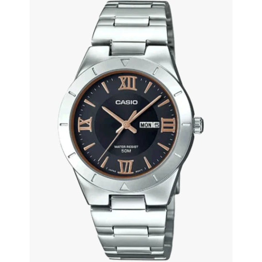 Casio LTP-1410D Enticer Series Standard Analog Stainless Steel Ladies' Watch - LTP-1410D-1A