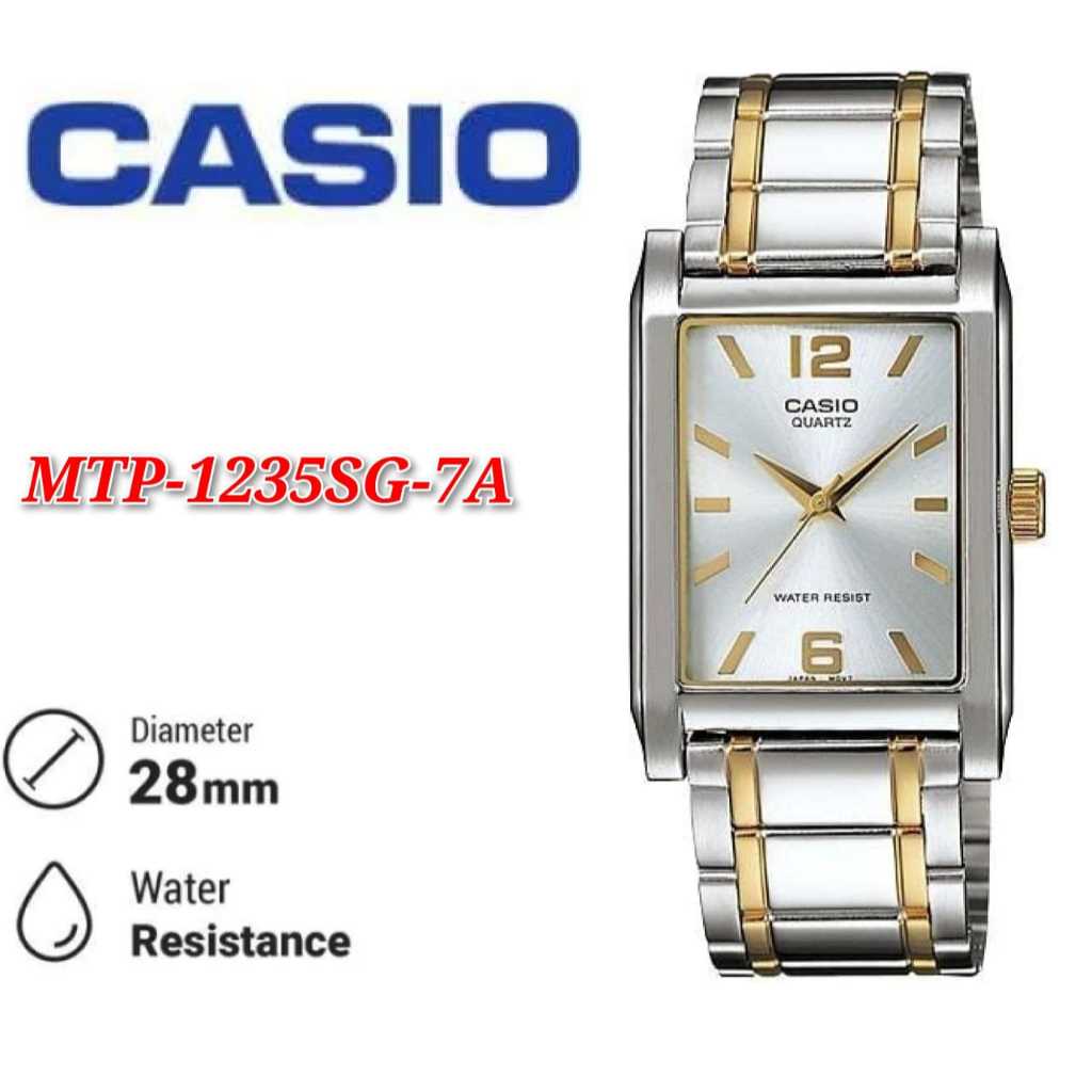 Casio MTP-1235SG-7A Quartz Two-Tone Stainless Steel Men's Watch .