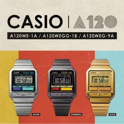 Casio Retro Vintage Unisex Watch A120WE-1A