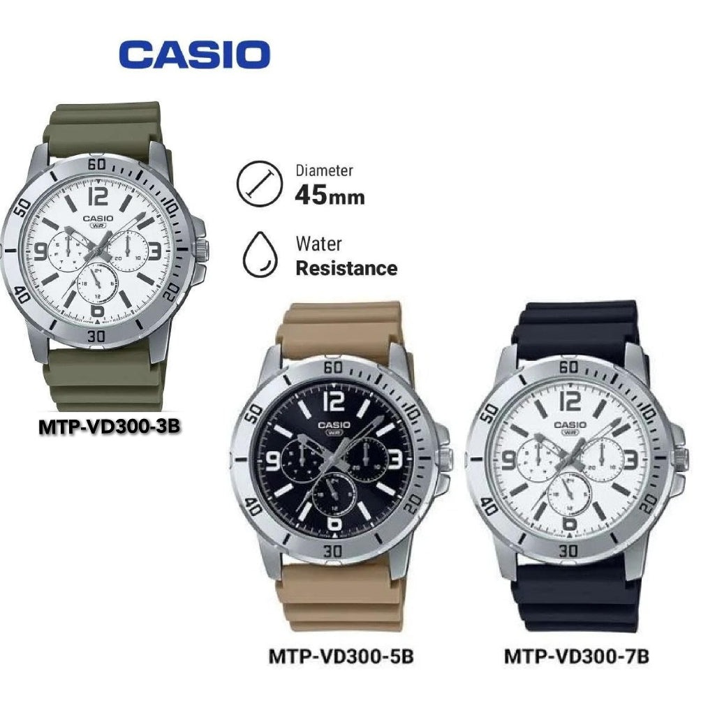 Casio Sport Style Pointer Standard Watch MTP-VD300-7B