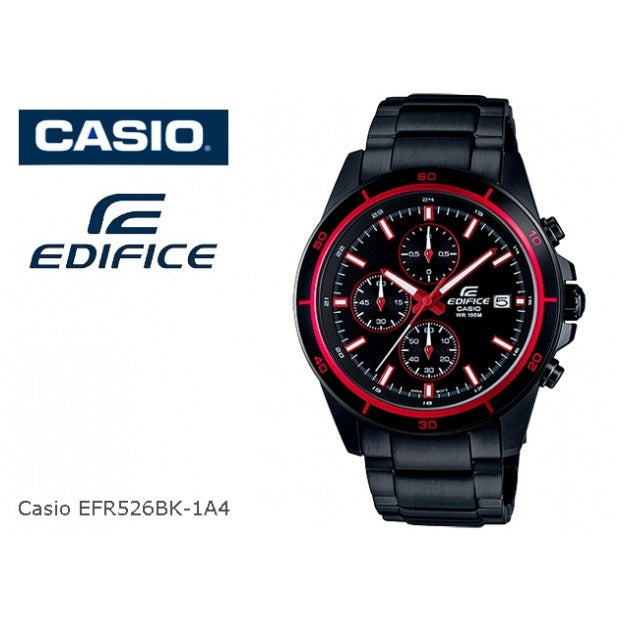 Casio Original Edifice EFR-526BK-1A4 Chronograph Men's – Kemuja