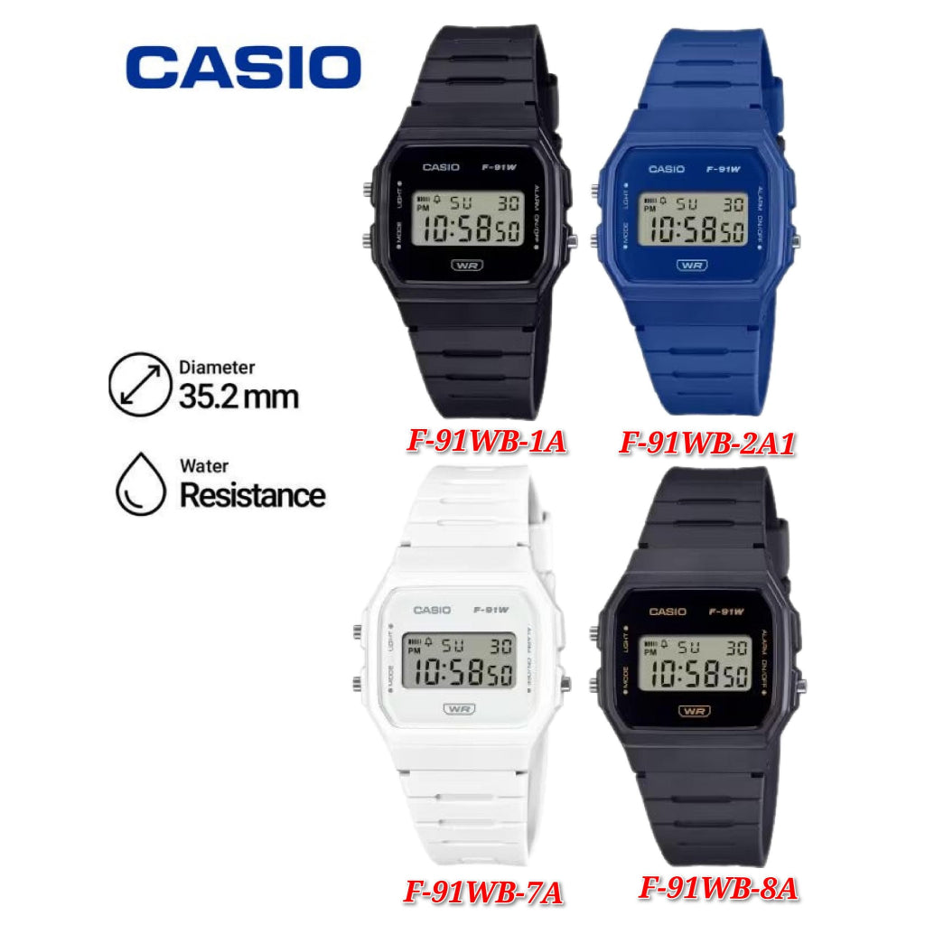 Casio F-91WB VINTAGE SERIES Digital Resin Watch - F-91W-7A