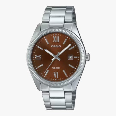 Casio Casio General MTP-1302DD-5A Silver Stainless Steel Band Men Watch