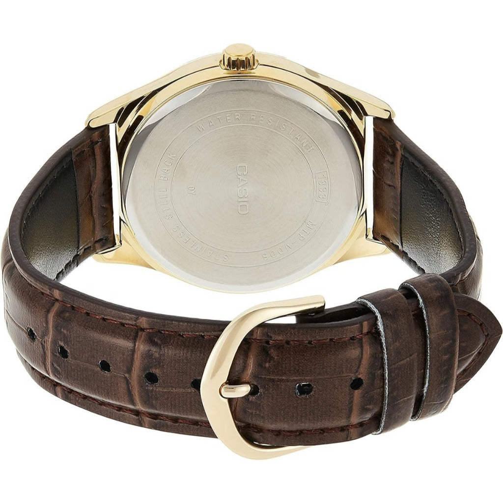 Casio MTP-V006GL-7B Analog-Men's Leather Watch - MTP-V006GL