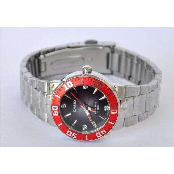 Casio LTD-2000D-1A2 Silver Stainless Steel Strap Watch for Women