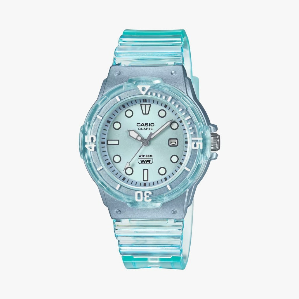 Casio Casio General LRW-200HS-2E Transparent Resin Band Kids Watch - LRW-200