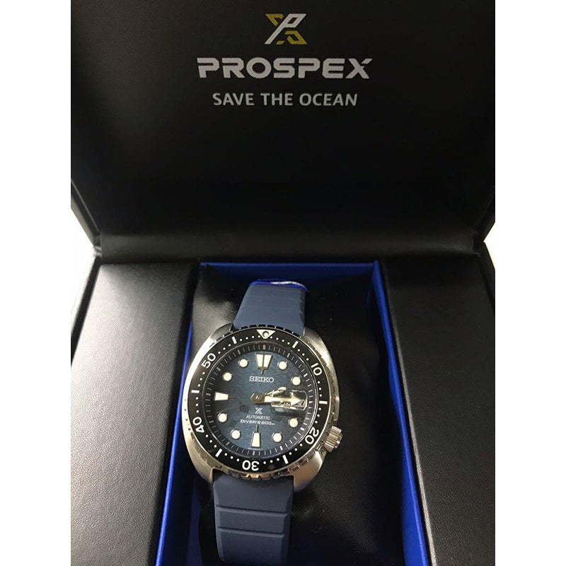 Seiko Prospex King Turtle "Save the Ocean" Dark Manta Ray Special Edition Men Watch SRPF77K1