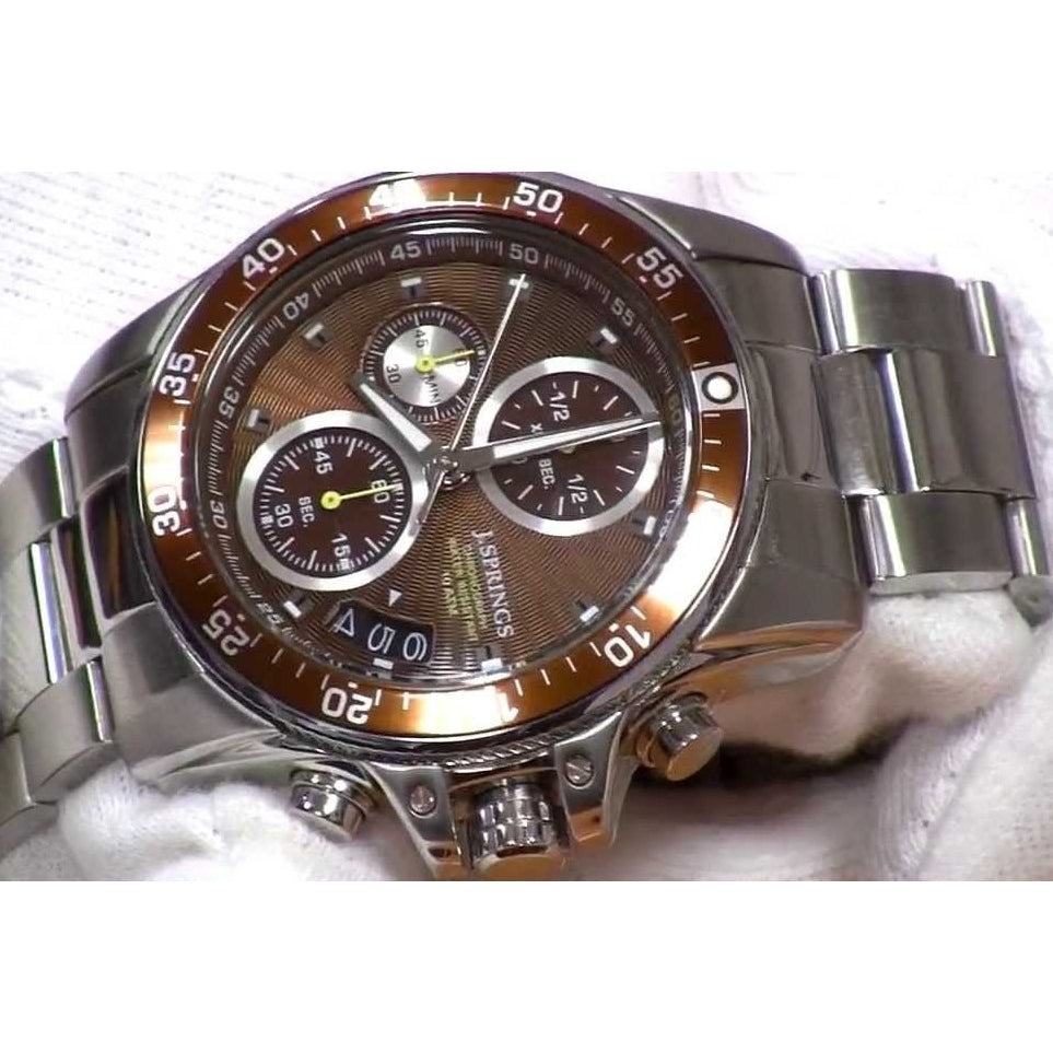 J.SPRINGS BFD045 Brown Chronograph Men's