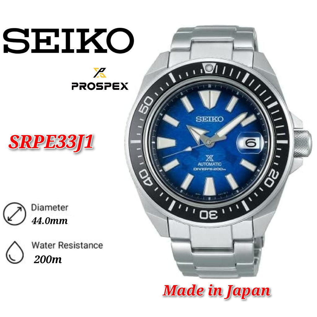Seiko Prospex Save The Ocean Manta Ray Edition SRPE33J1 Automatic Diver's 200M Men's Watch