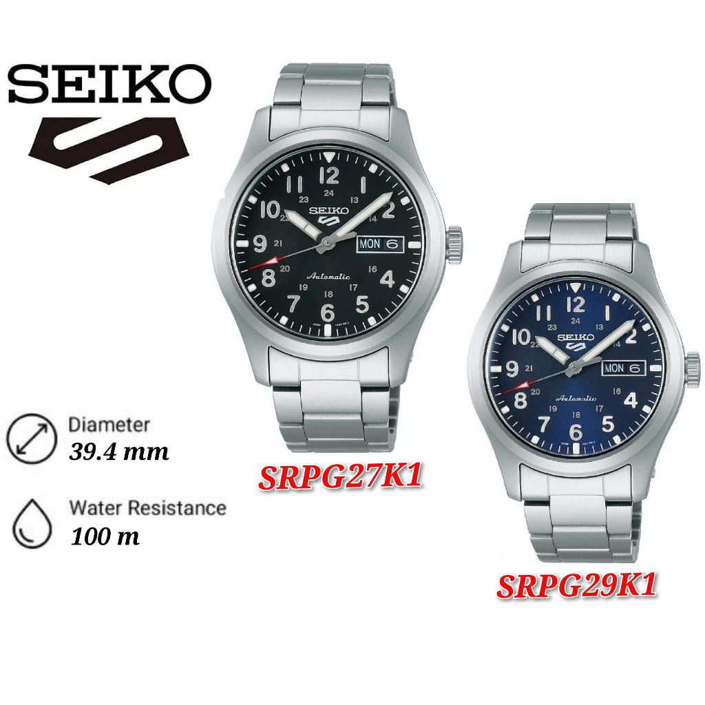 Seiko 5 Sports Superman SRPG29K1 Automatic 100M Hardlex Crystal Glass Stainless Steel Men's Watch