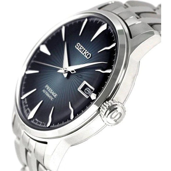 Seiko Presage Cocktail SRPB41J1 "Blue Moon" Blue Sunburst Automatic Gents Watch