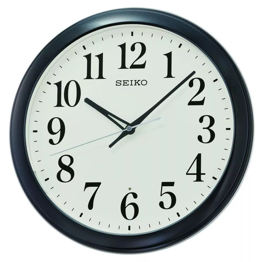Seiko QXA776 Metallic Black Wall Clock - QXA776KN