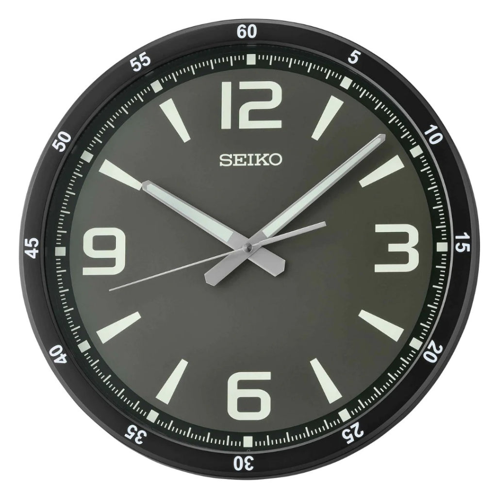 SEIKO QXA809K Quiet Sweep Analogue Wall Clock .