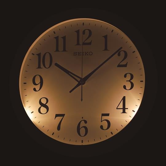 Seiko QXA776 Metallic Black Wall Clock - QXA776KN