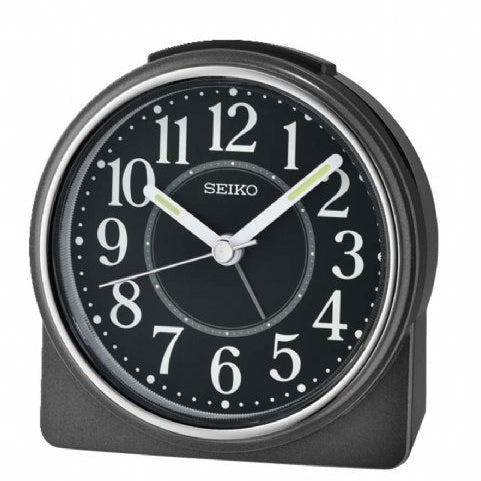 SEIKO Quiet Sweep Snooze Light Lumibrite Beep Alarm Clock QHE198K