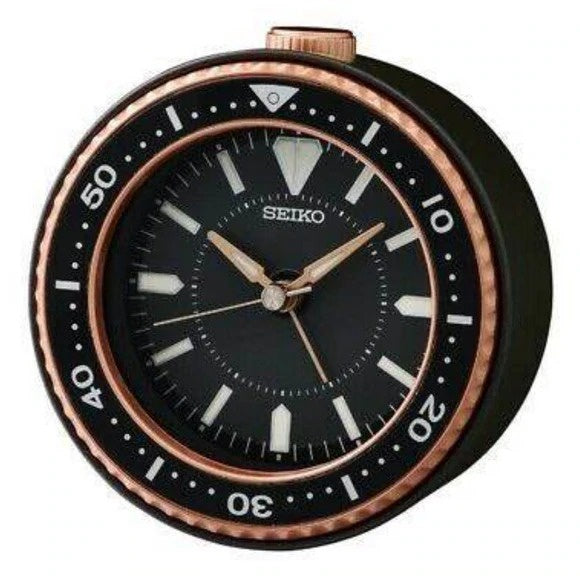 SEIKO Quiet Sweep Lumibrite Beep Alarm Diver Clock Light QHE184TL