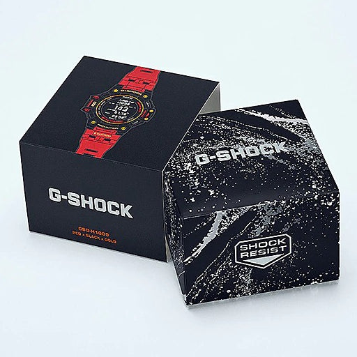 (Japan Set )Casio Men's G-Shock GBD-H1000-4JF Move, GPS + Heart Rate Running Watch, Quartz Solar - GBD-H1000