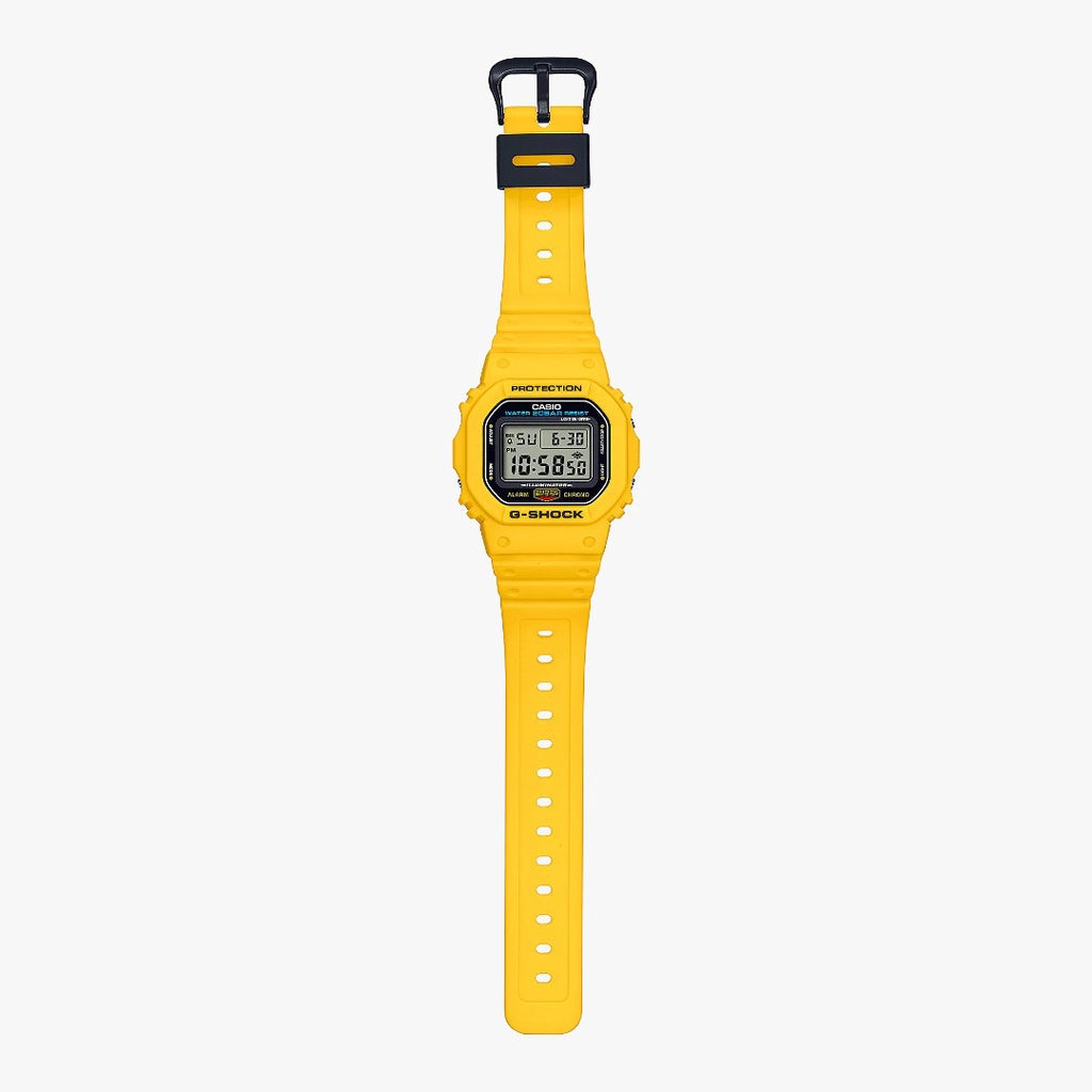 Casio G-Shock Limited Edition DWE-5600 Lineup Yellow Resin Band Watch DWE5600R-9D