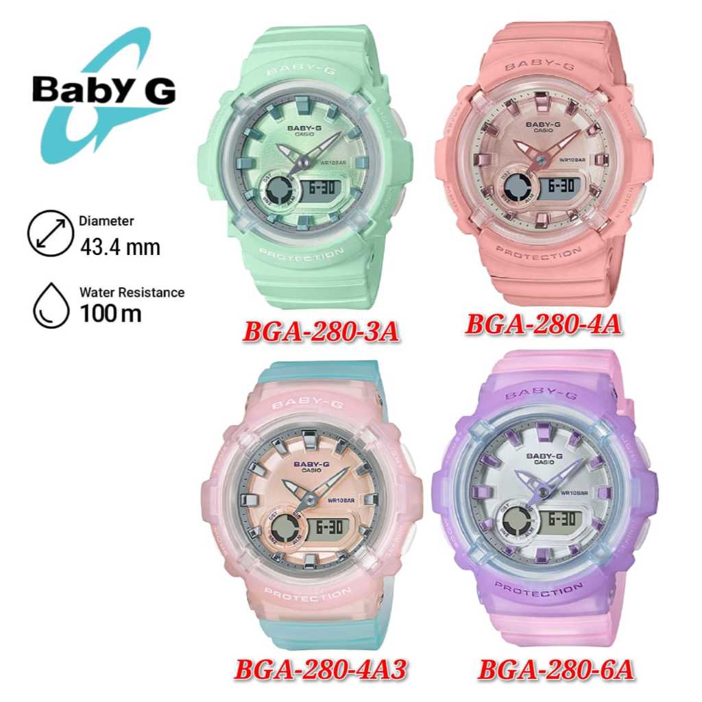 Casio Baby-G BGA-280-6A Women Sports Watch