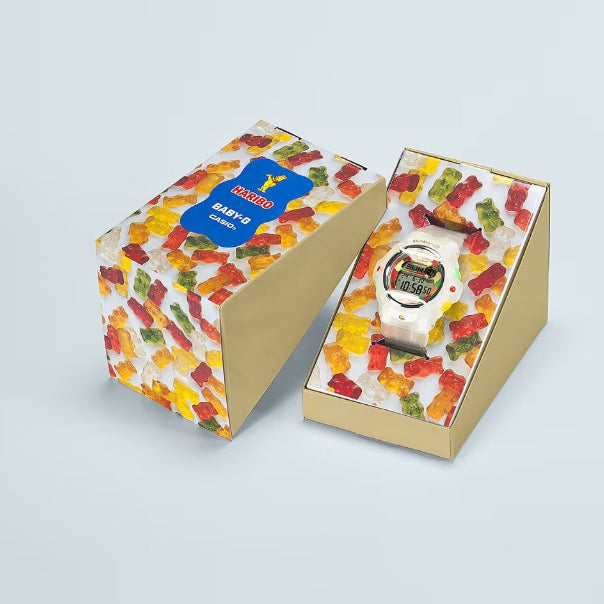 Casio Baby-G x HARIBO Limited Edition 2023 BG-169HRB /BG-169 White Semi Transparent Resin Band Sports Ladies Watch