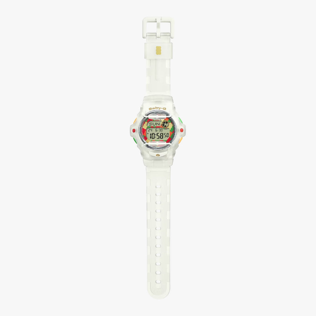 Casio Baby-G x HARIBO Limited Edition 2023 BG-169HRB /BG-169 White Semi Transparent Resin Band Sports Ladies Watch
