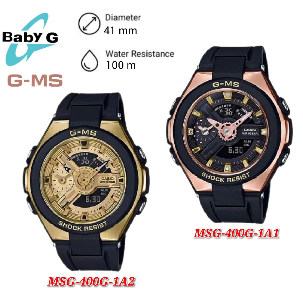Casio Baby-G G-MS MSG-400G-1A1 Series Analog Digital ..