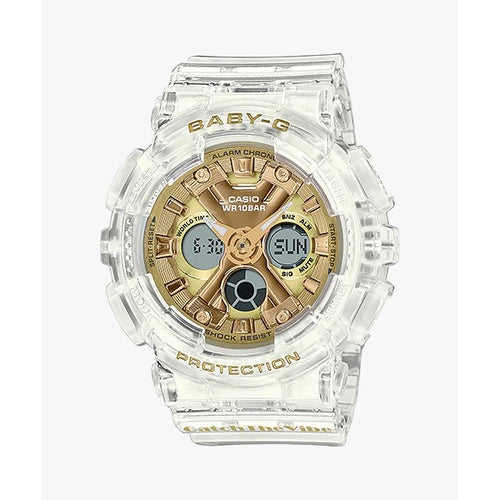 Casio Baby-G BA-130CVG-7A White Semi-trans Resin Band Women Sports Watch - BA-130