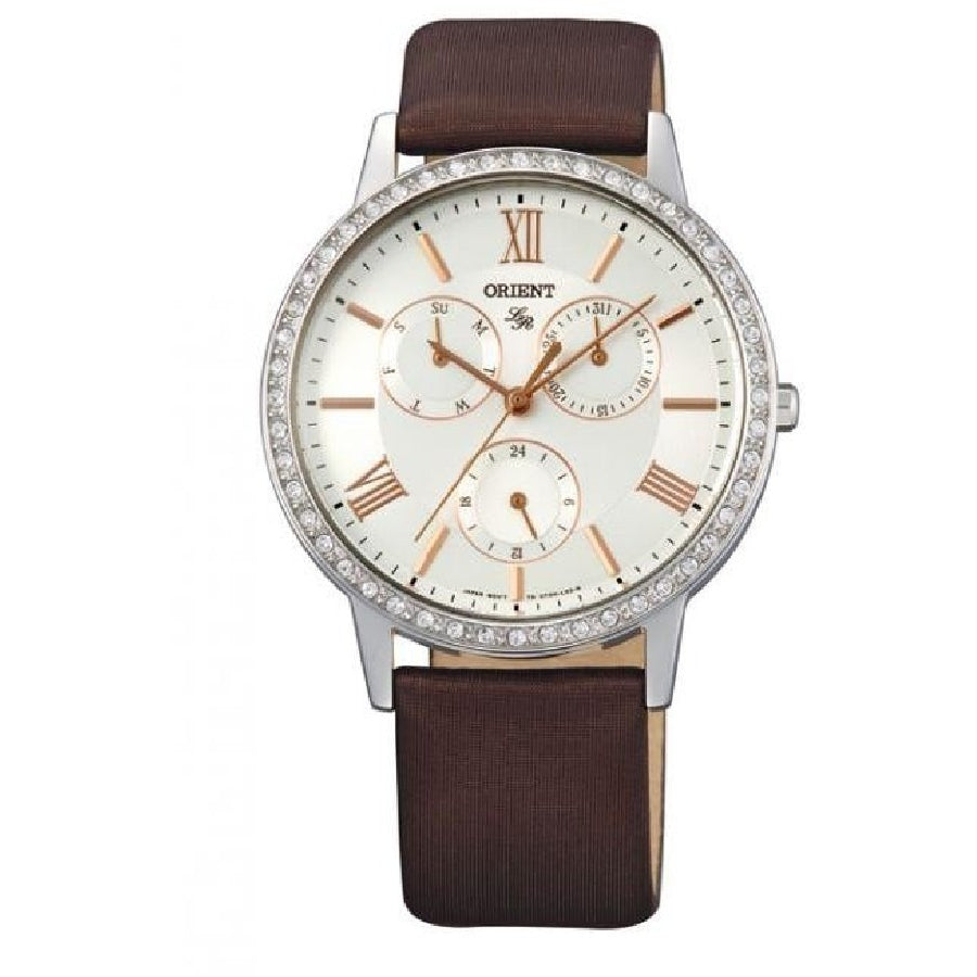 ORIENT Ladies Multi Hands Leather Watch FUT0H006W