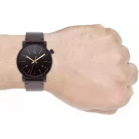 Fossil Men's FS5552 Barstow Three-Hand Date Brown Leather Watch .
