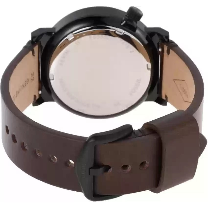 Fossil Men's FS5552 Barstow Three-Hand Date Brown Leather Watch .