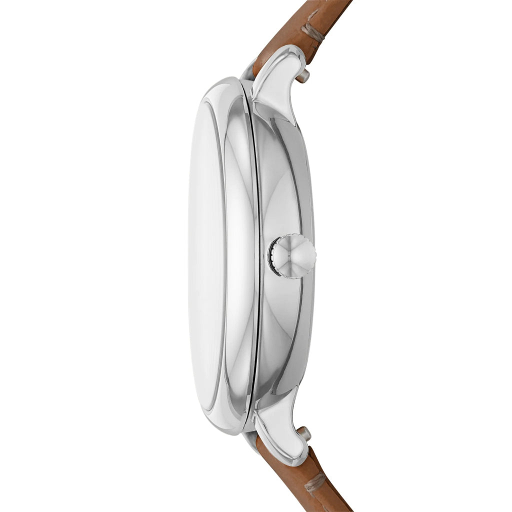 Fossil Women's ES4274 Jacqueline Three-Hand Date Luggage Leather Watch (Brown)
