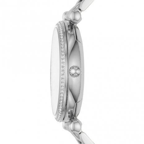 Fossil Women ES4341 Carlie Three-Hand Stainless Steel Watch (Silver)