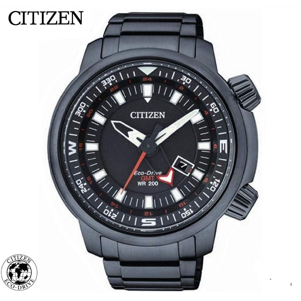 Citizen Eco-Drive Power Reserve GMT 200M BJ7085-50E Men's Watch