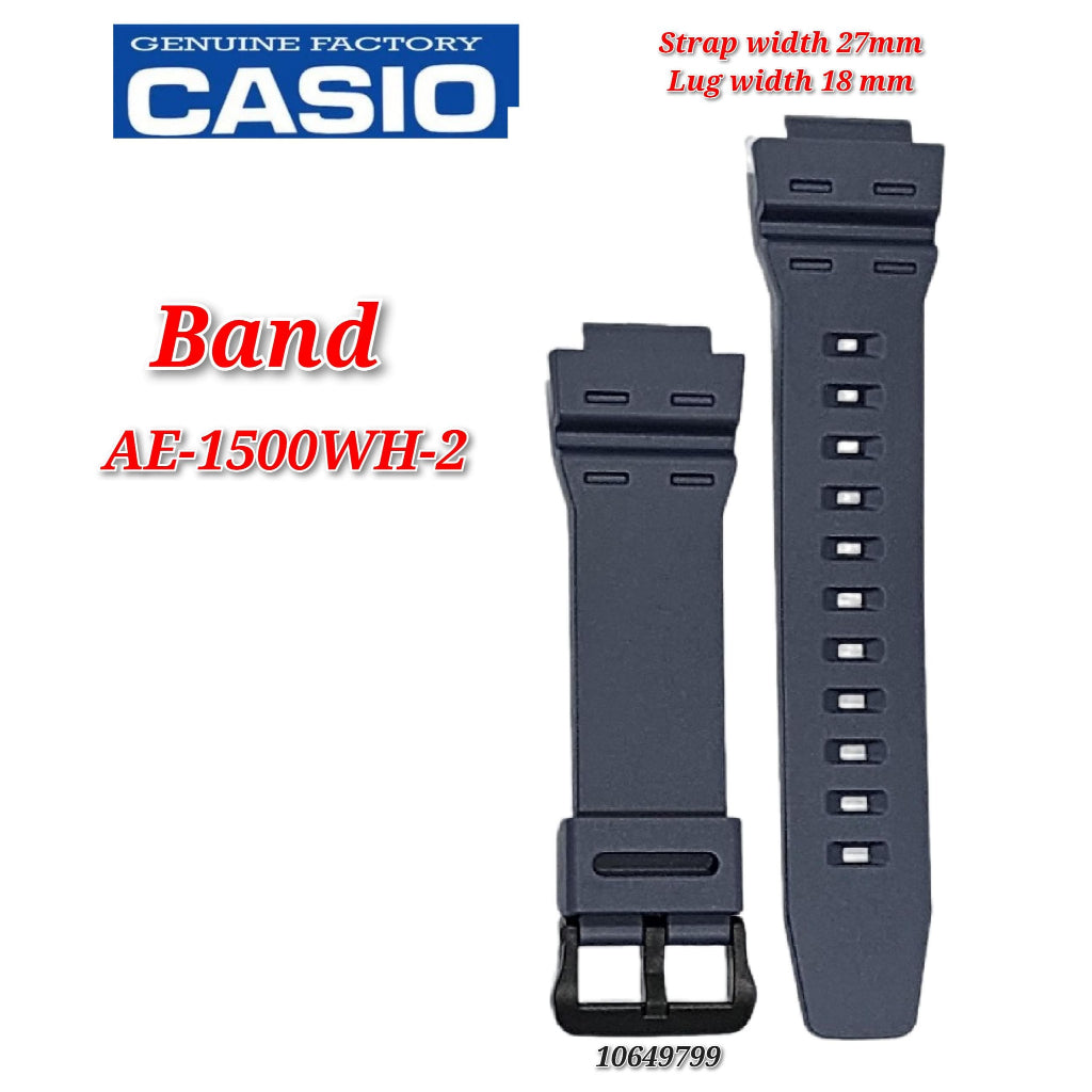 Genuine Casio AE-1500WH-2 - Replacement Parts - BAND/RESIN