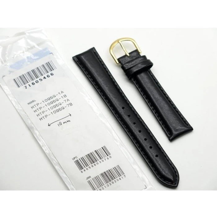 Genuine Casio MTP-1095Q (18MM) Replacement Parts - BAND/ LEATHER