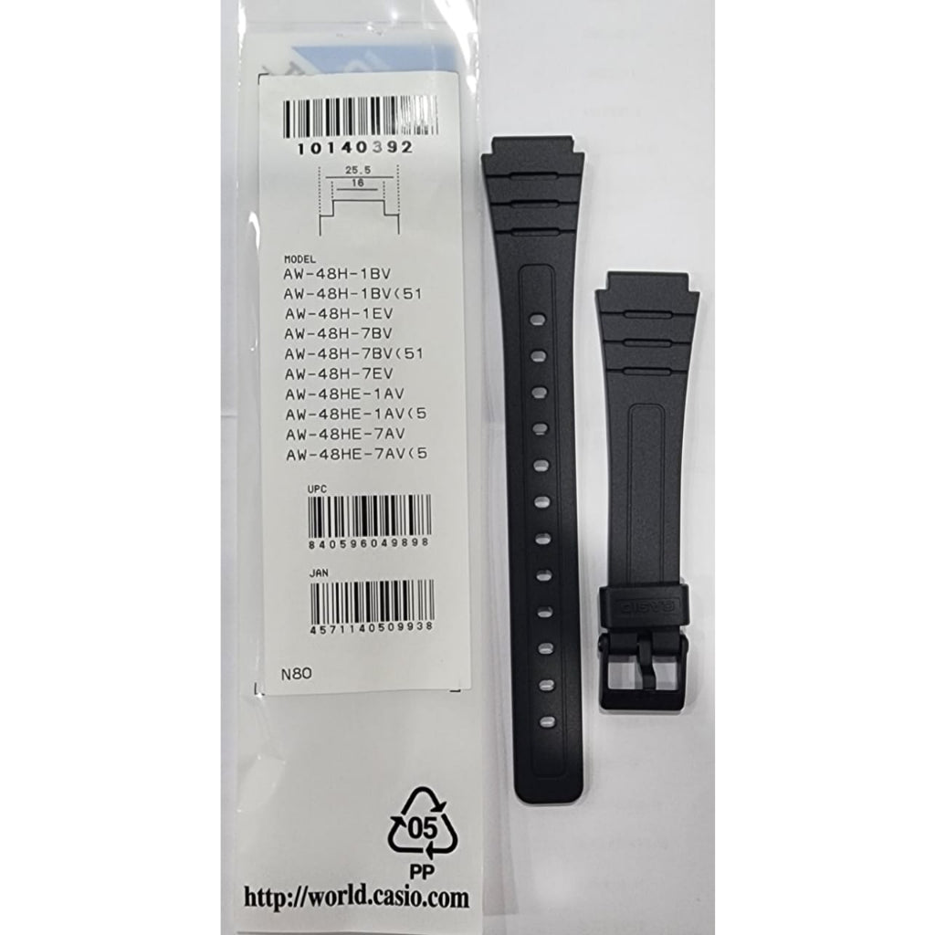 Genuine Casio AW-48H / AW48HE -16mm Replacement Parts - BAND/RESIN