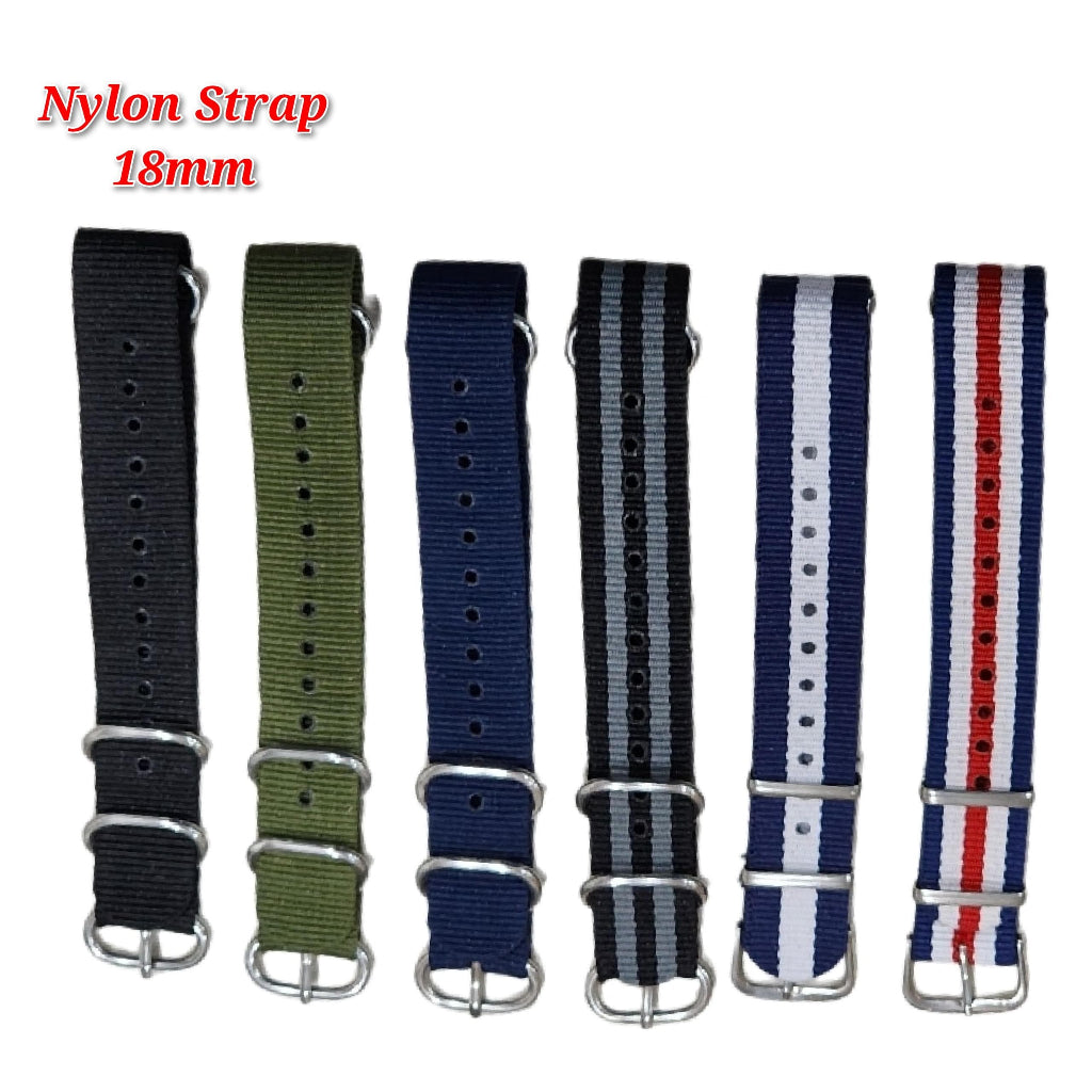 Watch Nylon Strap - Multi colour 18mm