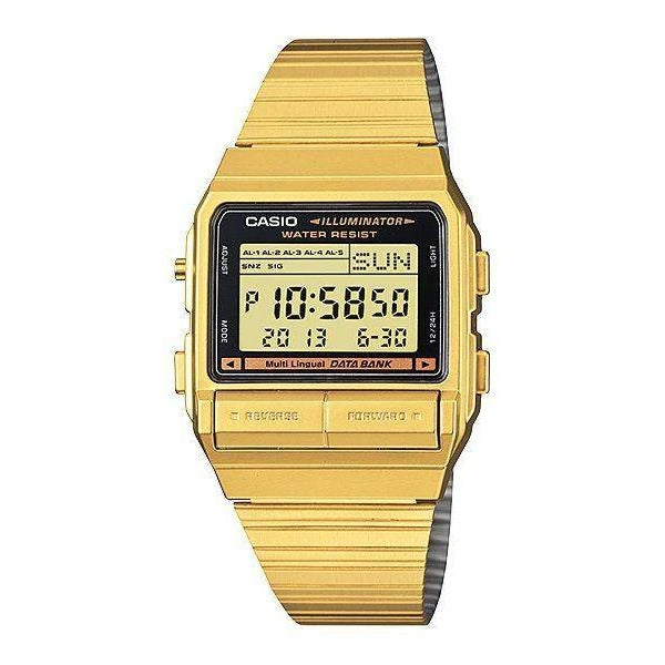 Casio DB-380 Unisex Databank Digital Steel Watch DB-380G-1D