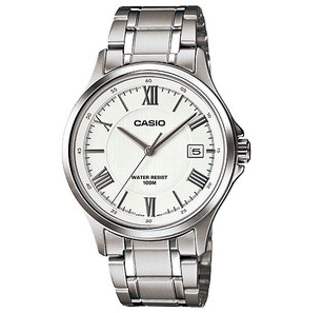 Casio MTP-1383D-7A Silver Color Stainless Steel Analog Men's Quartz Watch