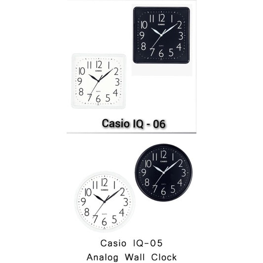 New Stock Casio IQ-06-7 Wall Clock Size 25cm x 25cm