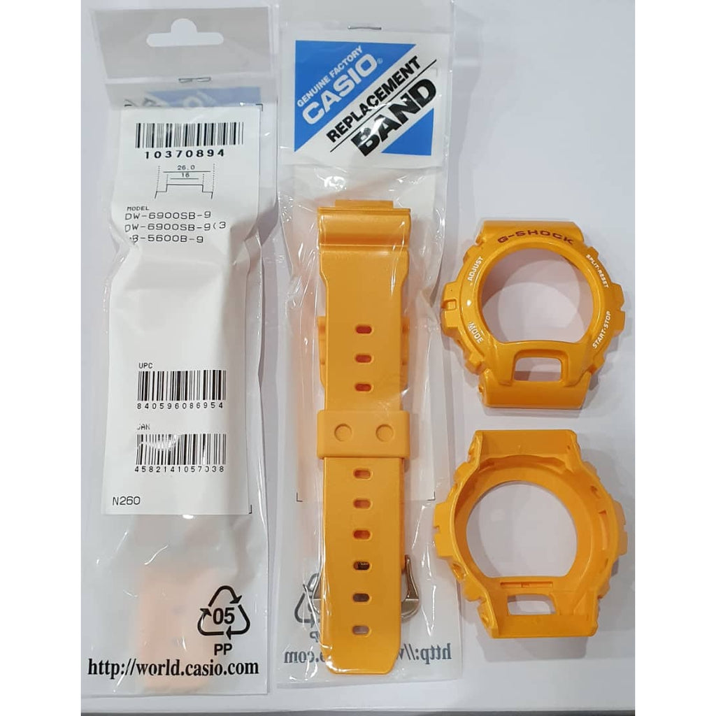 Original Casio G-shock DW-6900SB-9 Replacement Parts - Bezel / Band ..