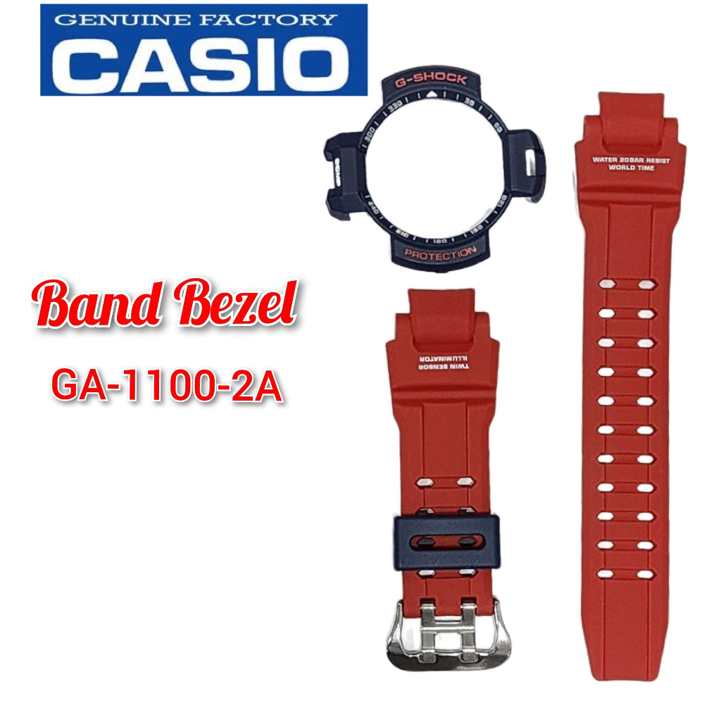Casio G-Shock GA-1100-2A Replacement Parts -Band and Bezel ..