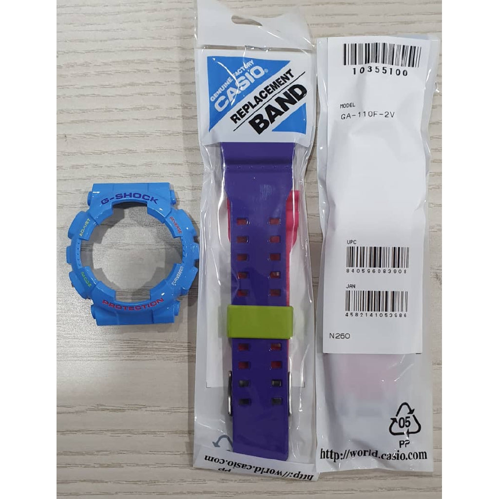 Original Casio G-shock GA-110F-2 Replacement Parts - Band and Bezel