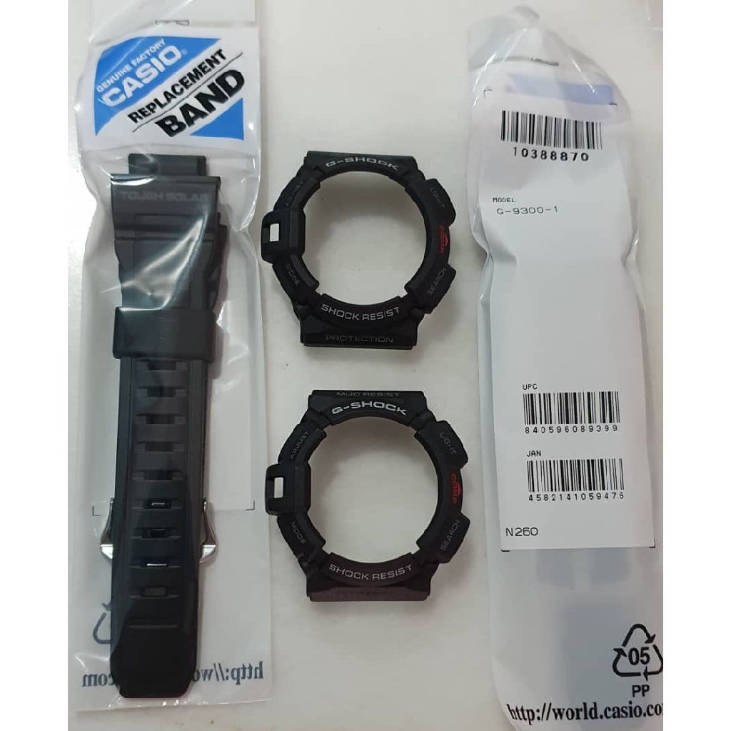 Original Casio G-shock G-9300-1 Replacement Parts - Bezel / Band