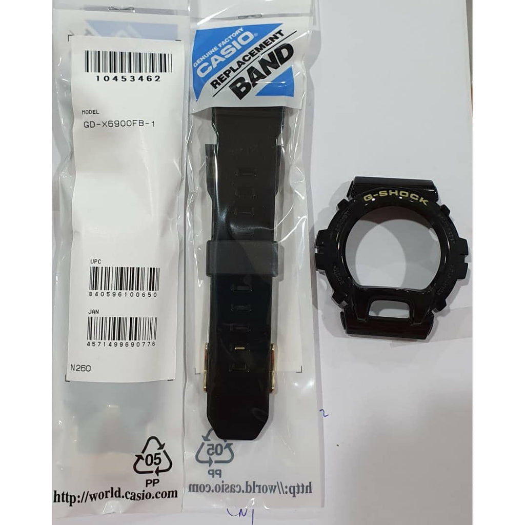 Original Casio G-shock GD-X6900FB-1 Replacement Parts - BAND AND BEZEL