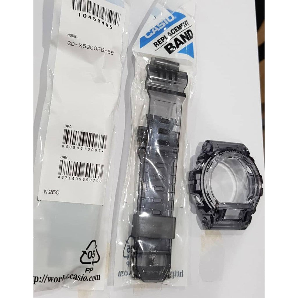Original Casio G-shock GD-X6900FB-8B Replacement Parts - BAND AND BEZEL