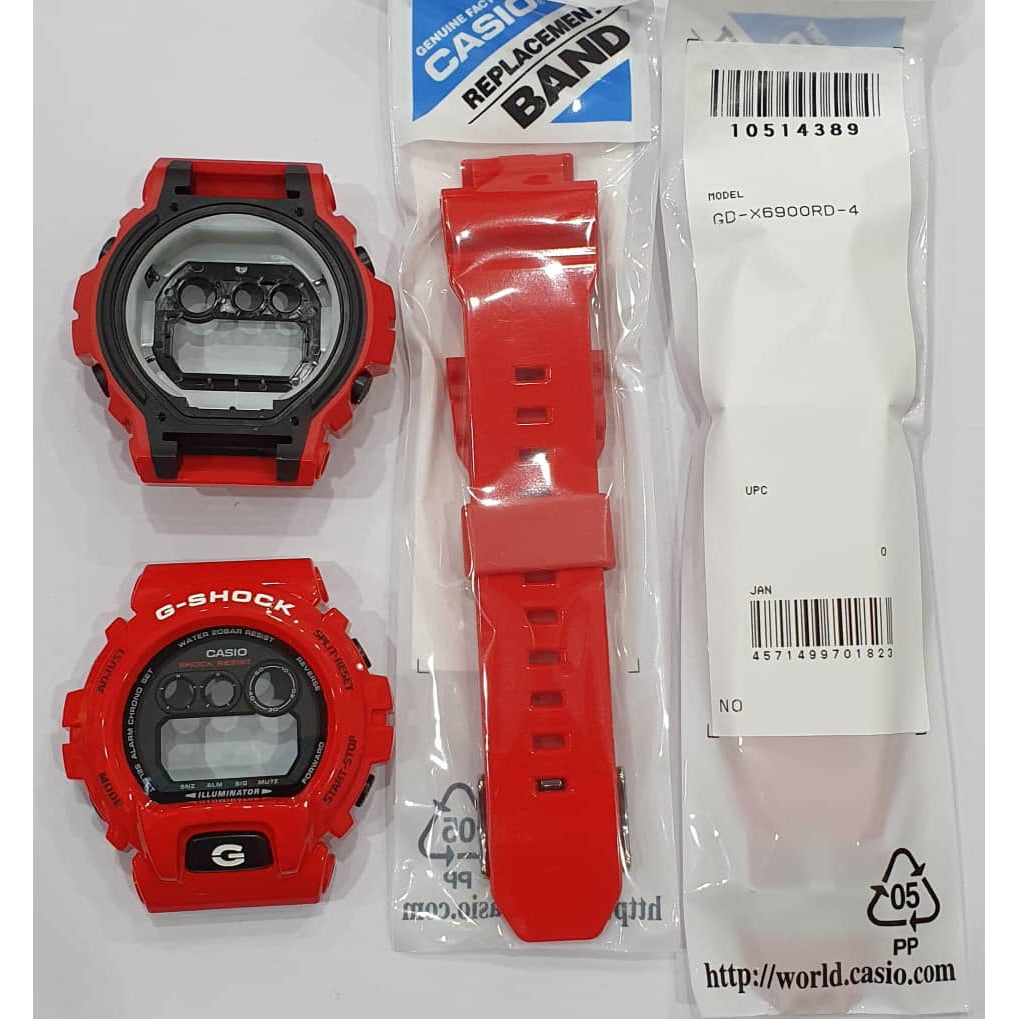 Original Casio G-shock GD-X6900RD-4 Replacement Parts - Band and Case Centre