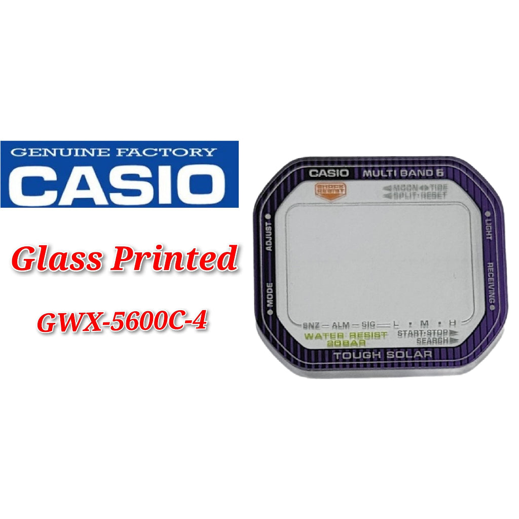 Casio G-Shock GWX-5600C-4 Replacement Parts - GLASS/PRINTED